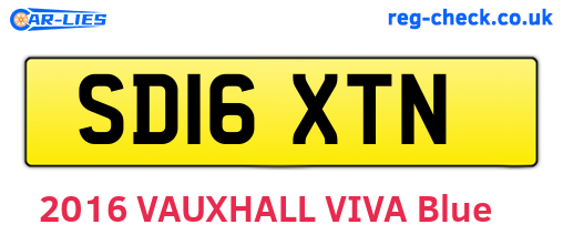 SD16XTN are the vehicle registration plates.