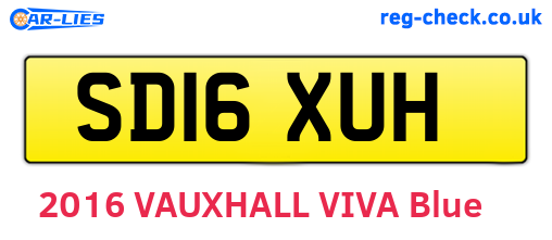 SD16XUH are the vehicle registration plates.