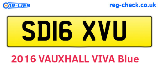 SD16XVU are the vehicle registration plates.