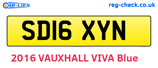 SD16XYN are the vehicle registration plates.