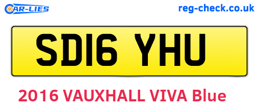 SD16YHU are the vehicle registration plates.