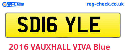 SD16YLE are the vehicle registration plates.