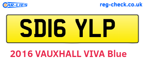 SD16YLP are the vehicle registration plates.