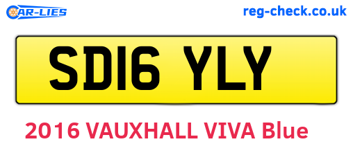 SD16YLY are the vehicle registration plates.
