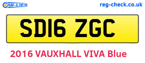 SD16ZGC are the vehicle registration plates.