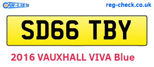SD66TBY are the vehicle registration plates.