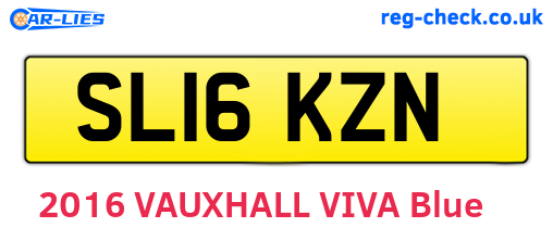 SL16KZN are the vehicle registration plates.