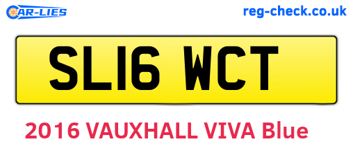 SL16WCT are the vehicle registration plates.