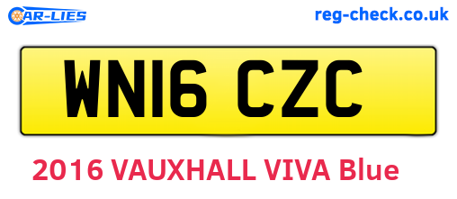 WN16CZC are the vehicle registration plates.
