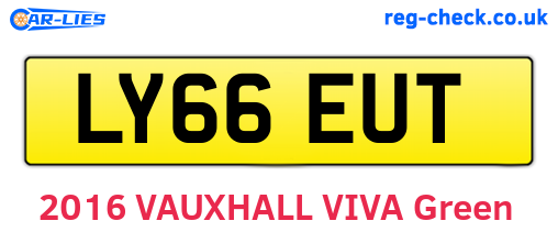 LY66EUT are the vehicle registration plates.
