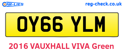 OY66YLM are the vehicle registration plates.
