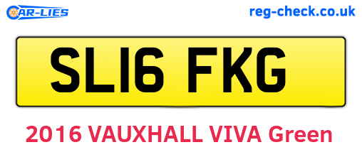 SL16FKG are the vehicle registration plates.