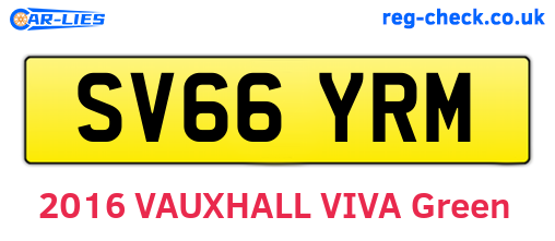 SV66YRM are the vehicle registration plates.