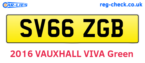 SV66ZGB are the vehicle registration plates.