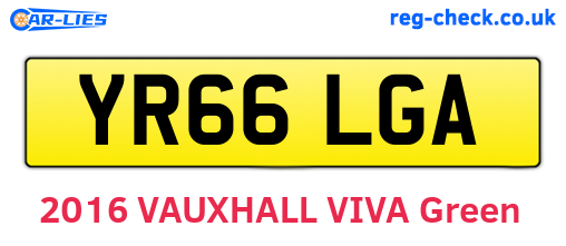 YR66LGA are the vehicle registration plates.