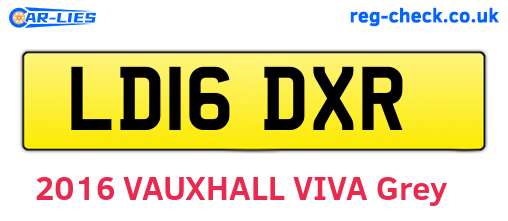 LD16DXR are the vehicle registration plates.