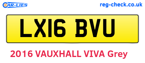 LX16BVU are the vehicle registration plates.