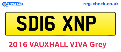 SD16XNP are the vehicle registration plates.