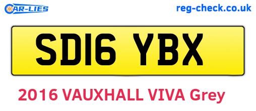 SD16YBX are the vehicle registration plates.