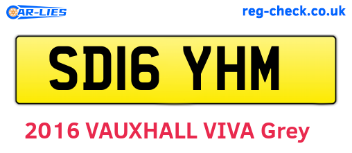 SD16YHM are the vehicle registration plates.