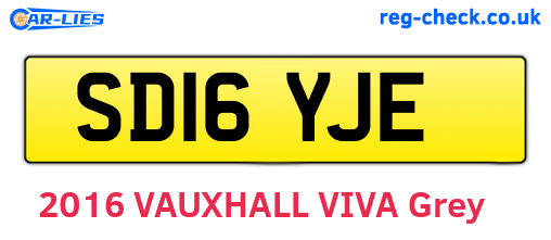 SD16YJE are the vehicle registration plates.