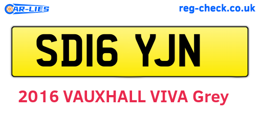 SD16YJN are the vehicle registration plates.