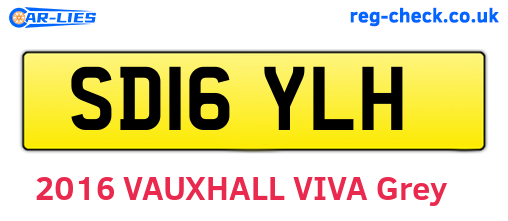 SD16YLH are the vehicle registration plates.
