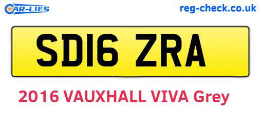 SD16ZRA are the vehicle registration plates.
