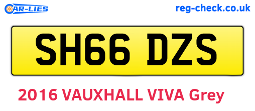 SH66DZS are the vehicle registration plates.