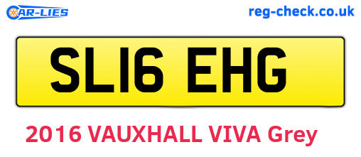 SL16EHG are the vehicle registration plates.