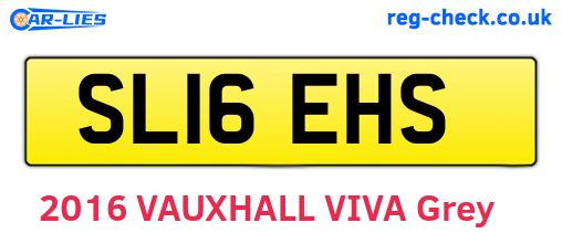 SL16EHS are the vehicle registration plates.