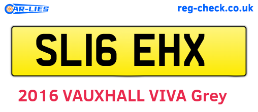 SL16EHX are the vehicle registration plates.
