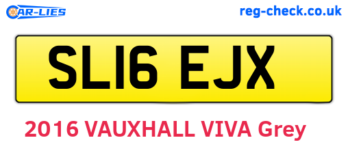 SL16EJX are the vehicle registration plates.