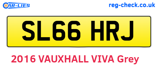 SL66HRJ are the vehicle registration plates.