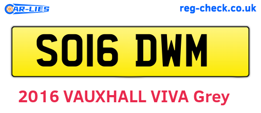 SO16DWM are the vehicle registration plates.