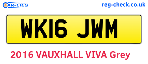 WK16JWM are the vehicle registration plates.