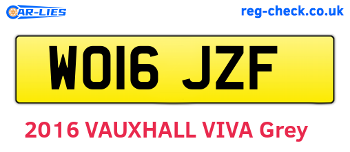WO16JZF are the vehicle registration plates.