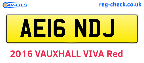 AE16NDJ are the vehicle registration plates.
