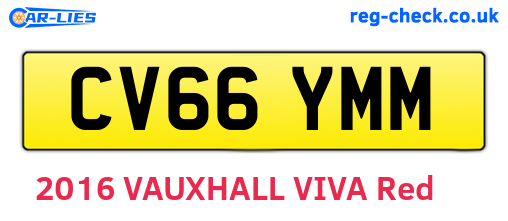 CV66YMM are the vehicle registration plates.