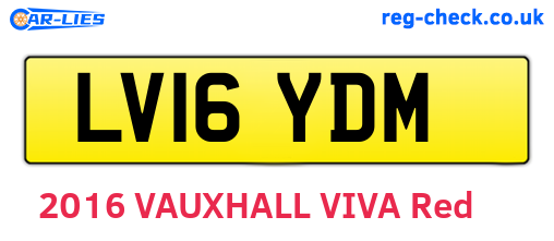 LV16YDM are the vehicle registration plates.