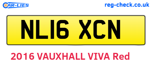NL16XCN are the vehicle registration plates.