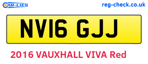 NV16GJJ are the vehicle registration plates.