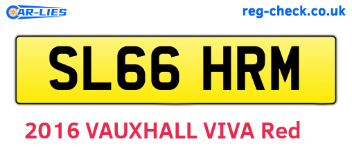 SL66HRM are the vehicle registration plates.