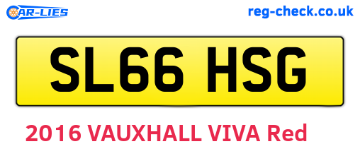 SL66HSG are the vehicle registration plates.