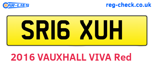 SR16XUH are the vehicle registration plates.