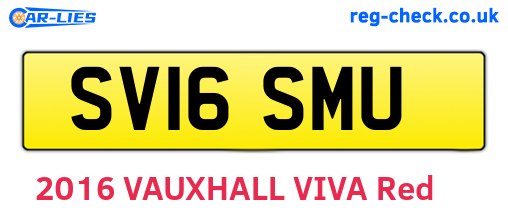 SV16SMU are the vehicle registration plates.
