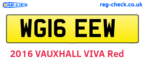 WG16EEW are the vehicle registration plates.