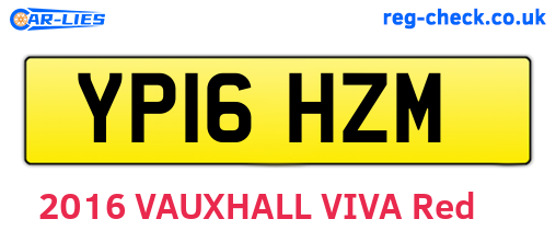 YP16HZM are the vehicle registration plates.