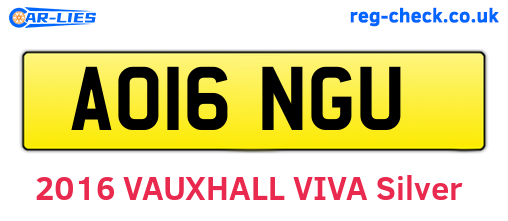 AO16NGU are the vehicle registration plates.