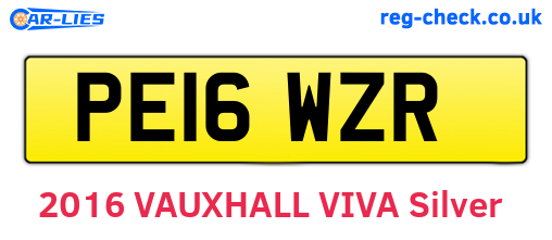 PE16WZR are the vehicle registration plates.